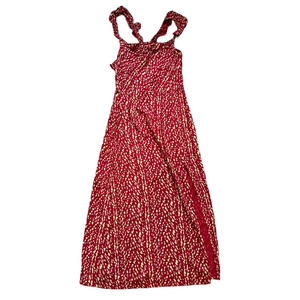 XIX Palms NEW Red and White Sleeveless Spaghetti Strap Maxi Sundress Women’s XS